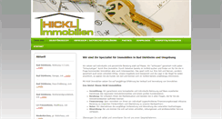 Desktop Screenshot of hickl-immobilien.de