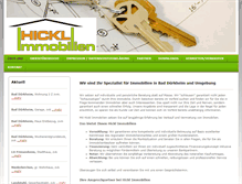 Tablet Screenshot of hickl-immobilien.de
